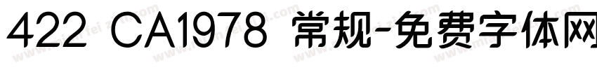 422 CA1978 常规字体转换